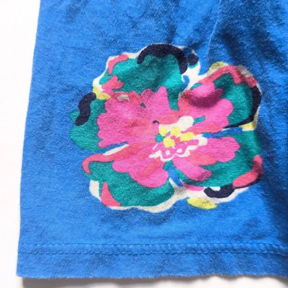 Lilly Pulitzer Girls Evelyn Dress – Royce Blue Corsage Print – Size XS 2–3 2T